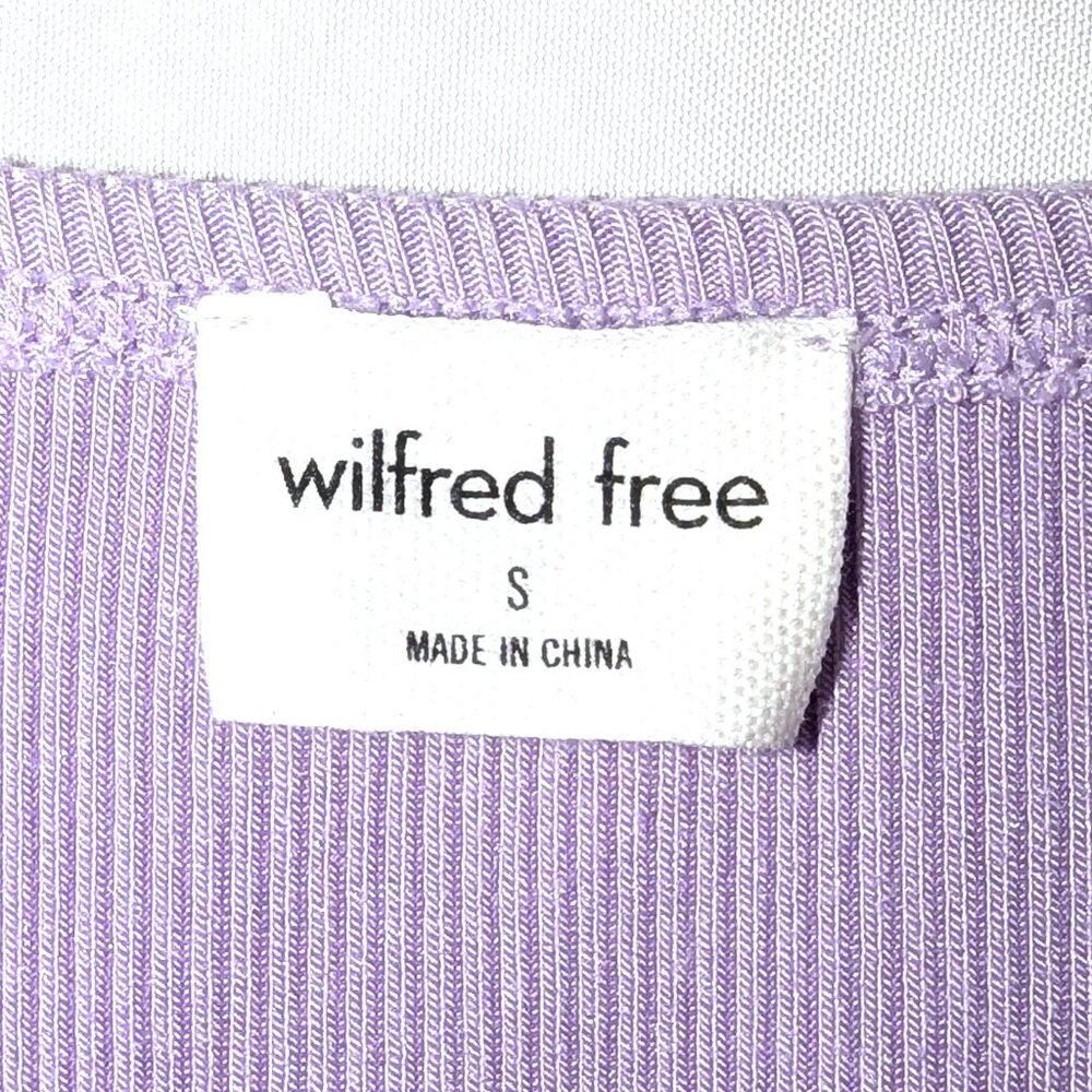 Wilfred Free | Aritzia Ribbed Tank Midi Dress in Lilac Purple | Size Small - Picture 3 of 11
